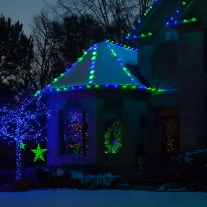 C9 Incandescent Christmas Light Bulbs Blue Transparent Pack of 25 - Christmas Lights