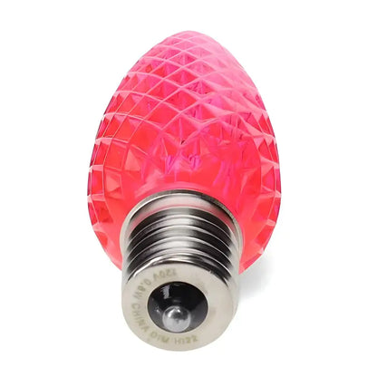C9 Pink Faceted ProCore LED Christmas Light Bulbs - Christmas Lights