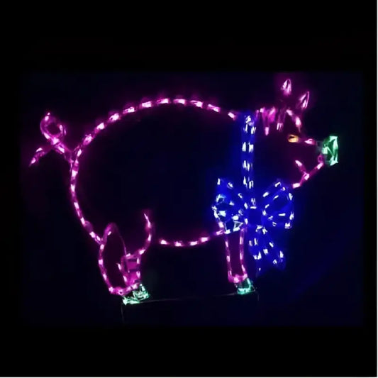 Christmas Pig - Wireframes Displays and Yard Art
