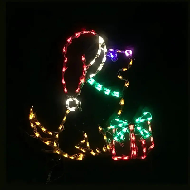 Dog with Package Animated - Wireframes Displays and Yard Art