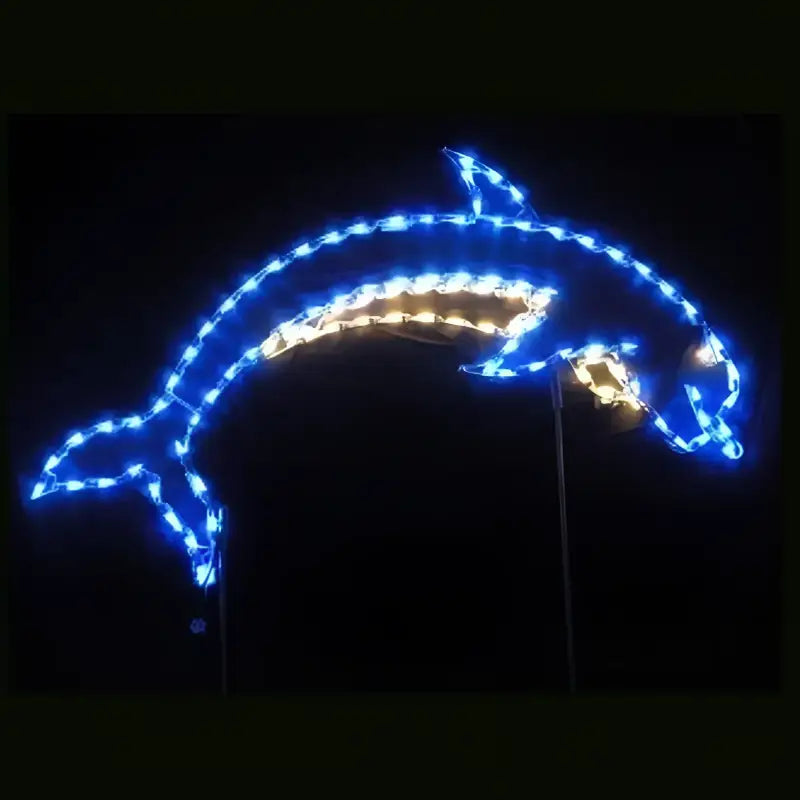 Dolphin Outline - Wireframes Displays and Yard Art