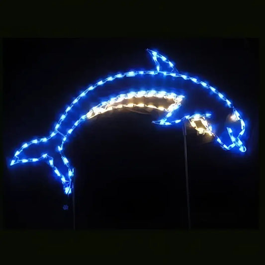 Dolphin Outline - Wireframes Displays and Yard Art