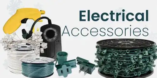 Various electrical accessories for lighting.