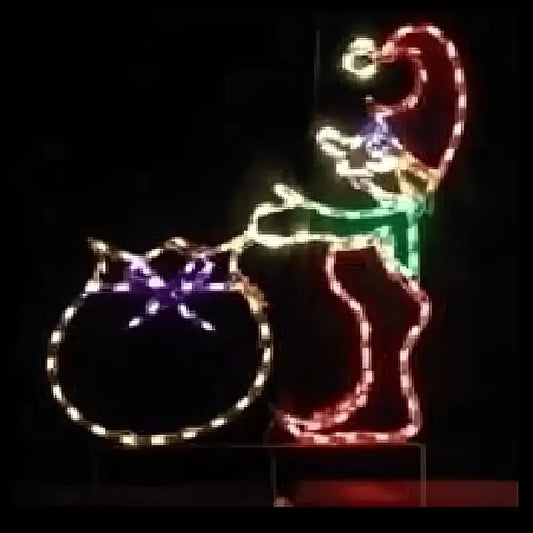 Elf with Bag - Wireframes Displays and Yard Art