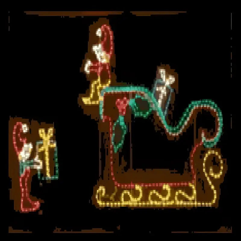 Elves Loading Sleigh Animated - Wireframes Displays and Yard Art