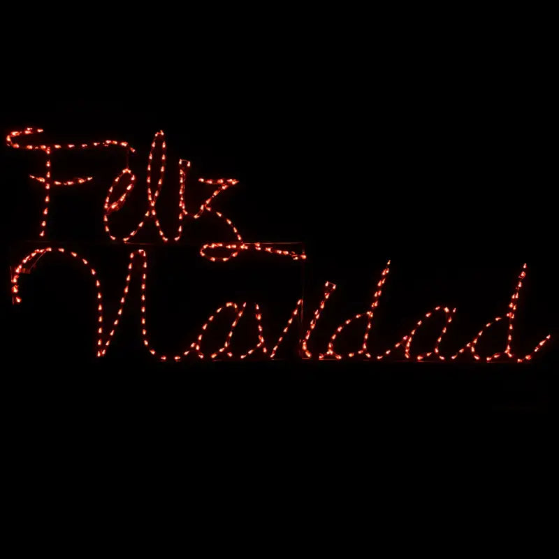 Feliz Navidad Cursive - Wireframes Displays and Yard Art