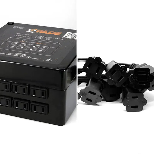 GFade - 8 Channel Controller With Pigtail Extension Kit - Now w/ GFade Sync! - Christmas Light Installation Accessories