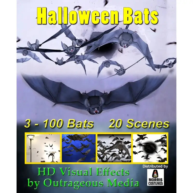 Halloween Bats Projection Effect USB Version - Digital Decorations and Projection Effects