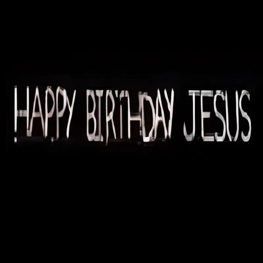 Happy Birthday Jesus Block - Wireframes Displays and Yard Art