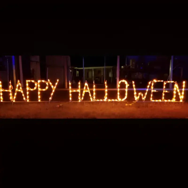 Happy Halloween Sign 12’’ Letters - Wireframes Displays and Yard Art