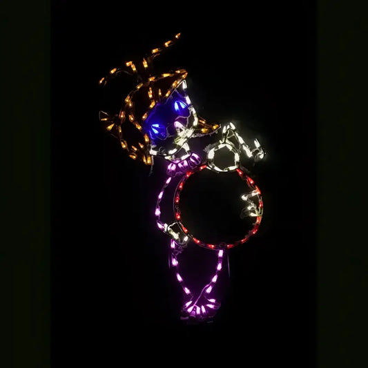 Little Girl holding Ornament - Wireframes Displays and Yard Art