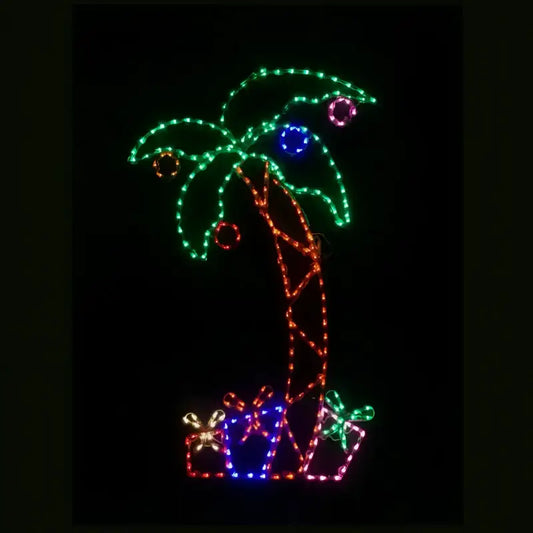 Palm Tree with Gifts - Wireframes Displays and Yard Art