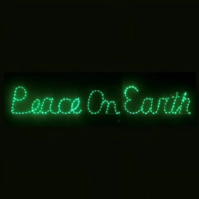 Peace On Earth Cursive - Wireframes Displays and Yard Art