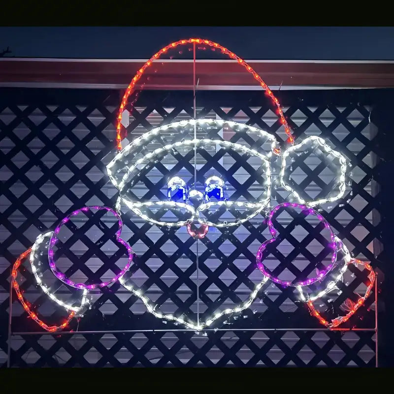 Peeking Santa Claus - Wireframes Displays and Yard Art