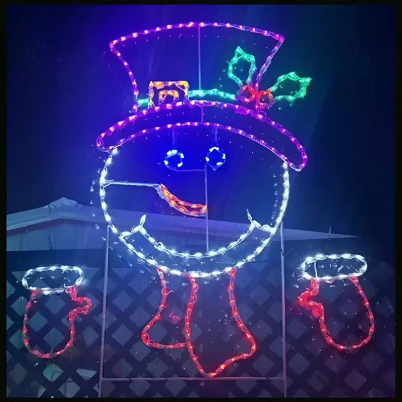 Peeking Snowman - Wireframes Displays and Yard Art