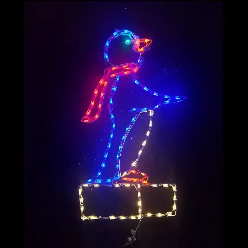 Penguin on Block of Ice - Wireframes Displays and Yard Art