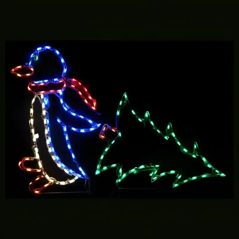 Penguin Pulling Tree - Wireframes Displays and Yard Art