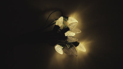 C7 Warm White Twinkle Faceted ProCore LED Christmas Light Bulbs