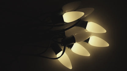 C9 Warm White Twinkle Smooth ProCore LED Christmas Light Bulbs