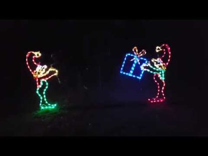 Elves Tossing Package, Animated