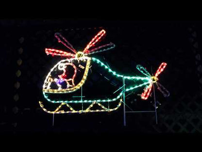 Animated Elf in Helicopter