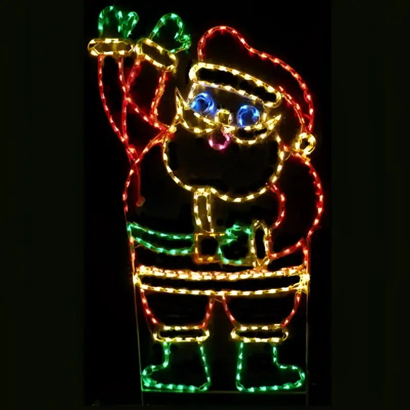 Santa Claus Animated XLarge - Wireframes Displays and Yard Art