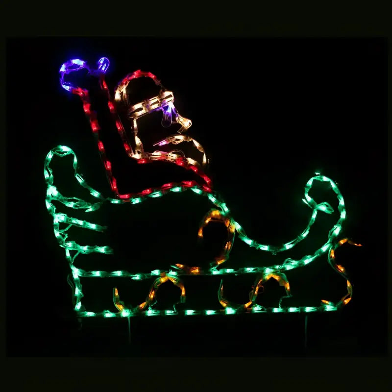 Santa in Sleigh Small - Wireframes Displays and Yard Art