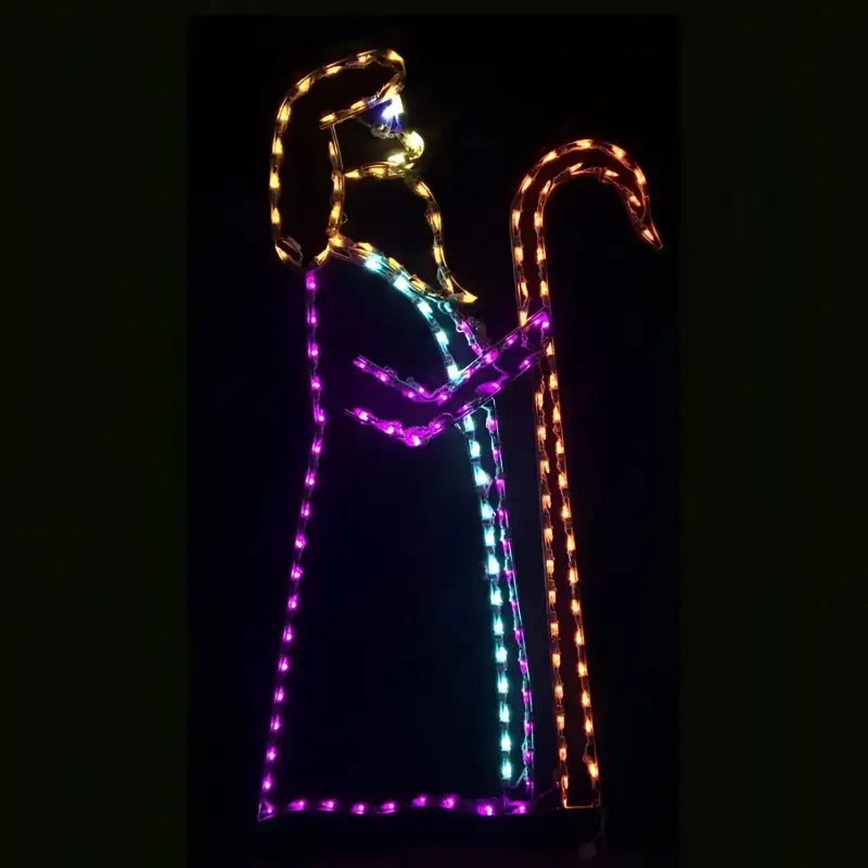 Shepherd with Staff - Wireframes Displays and Yard Art