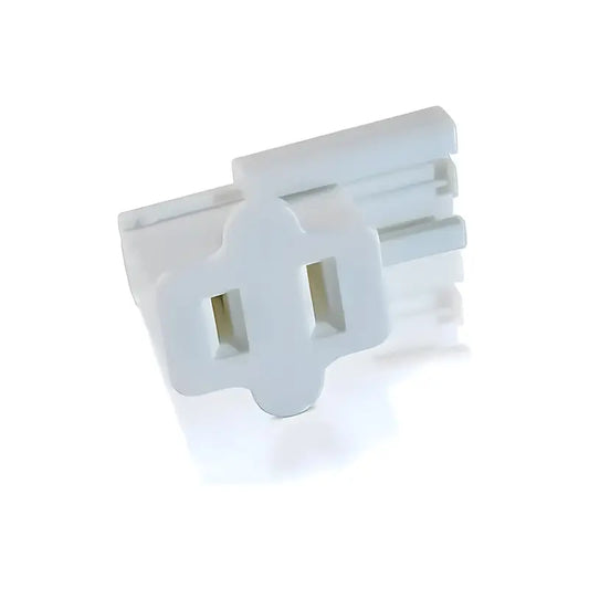 Slide-On Plugs / Vampire Plugs SPT2 Female Pack of 25 White - Christmas Light Installation Accessories