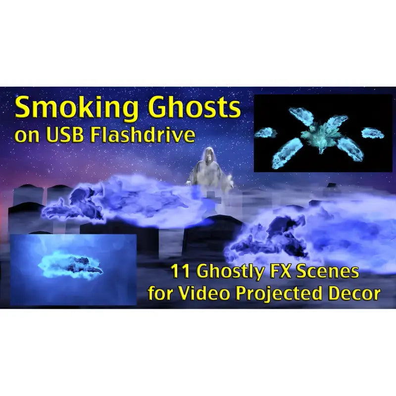 Smoking Ghosts Projection Effect USB Version - Digital Decorations and Projection Effects