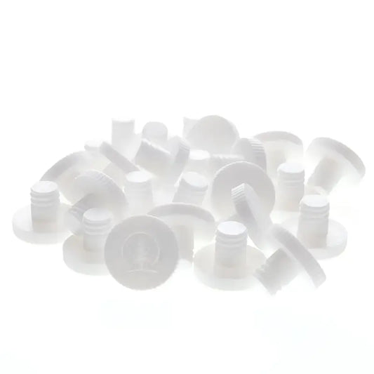 Socket Stuffer Screw In Socket Covers Seals for Empty C7 Sockets White Pack of 25 - Christmas Light Installation