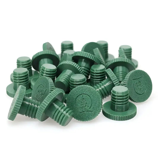 Socket Stuffer Screw In Socket Covers Seals for Empty C9 Sockets Green Pack of 25 - Christmas Light Installation