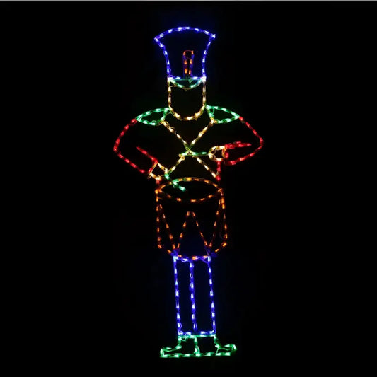 Soldier Drumming Static Large - Wireframes Displays and Yard Art