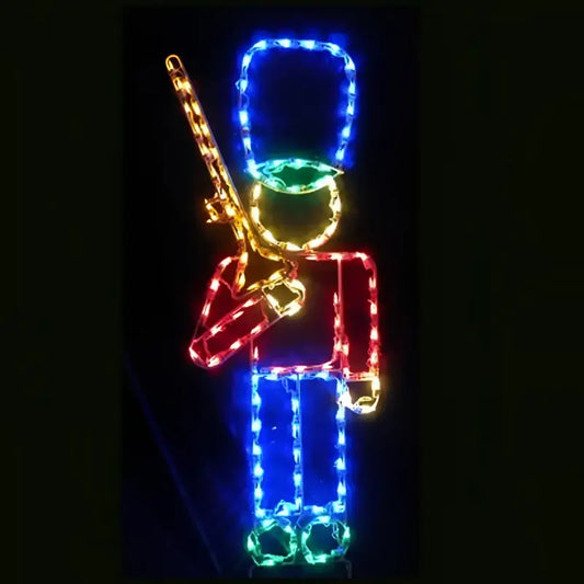 Soldier with Rifle - Wireframes Displays and Yard Art