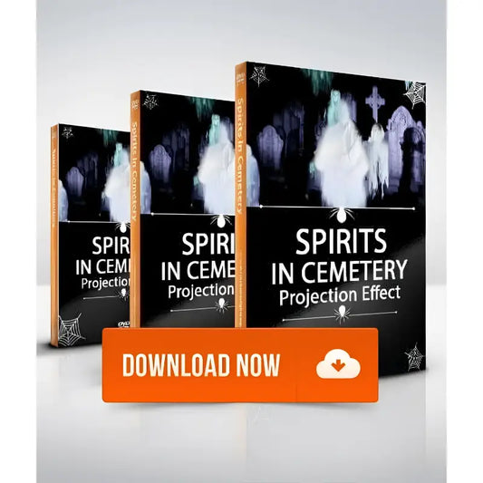 Spirits In Cemetery Projection Effect Digital Download - Digital Decorations and Projection Effects