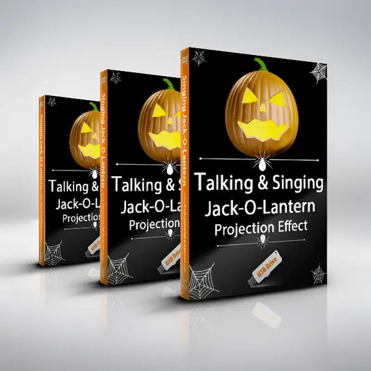 Talking and Singing Pumpkins / Jack,O,Lanterns Projection Effect USB Version - Digital Decorations and Projection