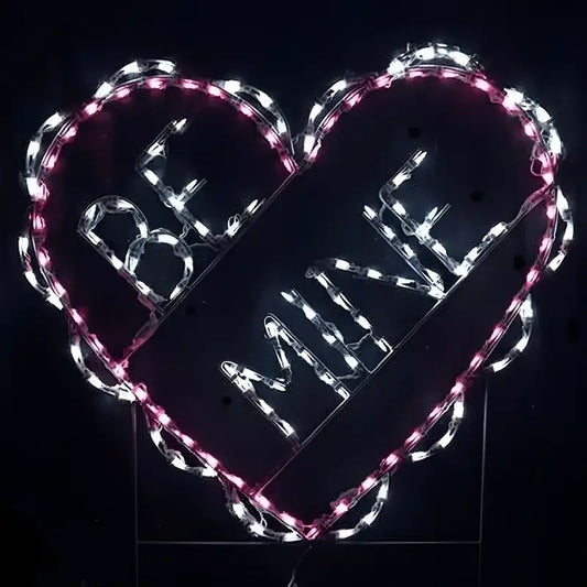 Valentine BE MINE Yard Art Wireframe Display - Wireframes Displays and Yard Art