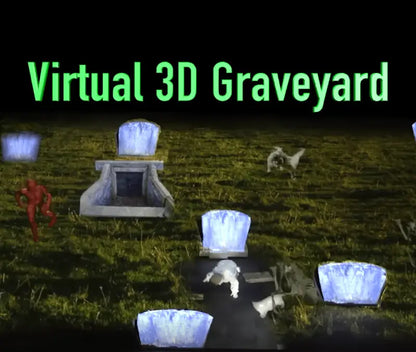 Virtual 3D Graveyard Projection Effect USB Version - Digital Decorations and Projection Effects