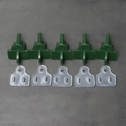 Weatherproof Electrical Plug Extension Cord Gaskets and Green Covers 5 Pack - Christmas Light Installation Accessories
