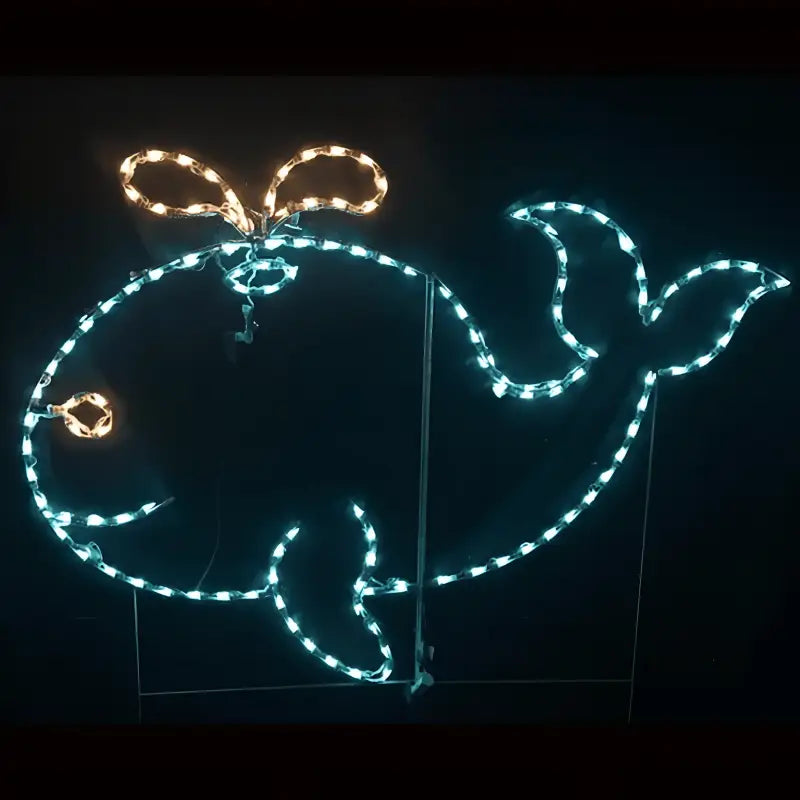 Whale with Animated Water - Wireframes Displays and Yard Art