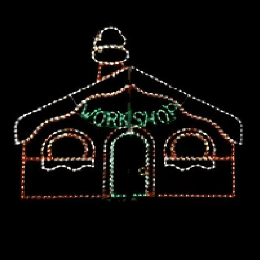 Workshop with Animated Smoke - Wireframes Displays and Yard Art